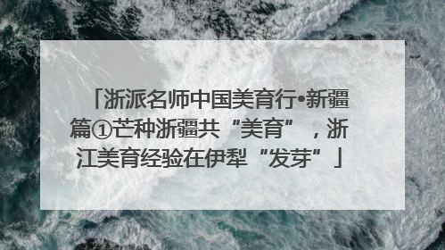 浙派名师中国美育行•新疆篇①芒种浙疆共“美育”，浙江美育经验在伊犁“发芽”