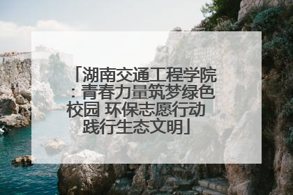 湖南交通工程学院：青春力量筑梦绿色校园 环保志愿行动践行生态文明