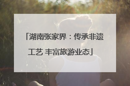 湖南张家界：传承非遗工艺 丰富旅游业态