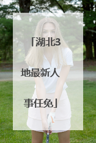 湖北3地最新人事任免