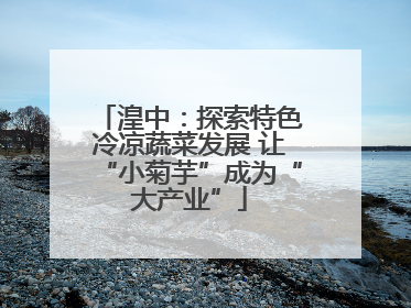 湟中：探索特色冷凉蔬菜发展 让“小菊芋”成为“大产业”