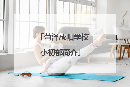 菏泽成阳学校小初部简介