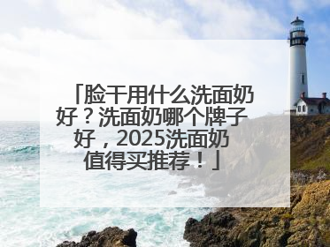 脸干用什么洗面奶好？洗面奶哪个牌子好，2025洗面奶值得买推荐！