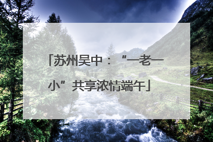 苏州吴中：“一老一小”共享浓情端午