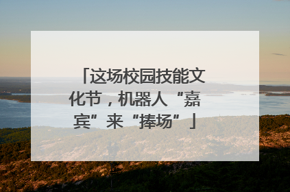 这场校园技能文化节，机器人“嘉宾”来“捧场”