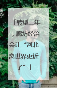 转型三年，廊坊经洽会让“河北离世界更近了”