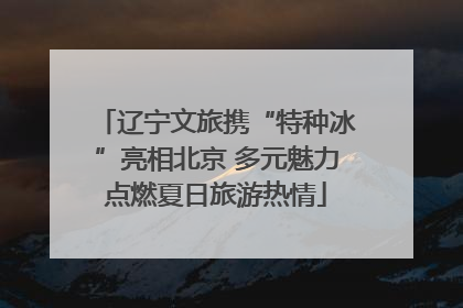辽宁文旅携“特种冰”亮相北京 多元魅力点燃夏日旅游热情