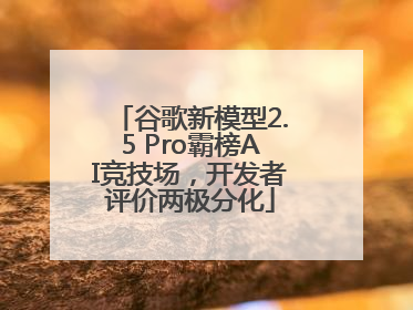 谷歌新模型2.5 Pro霸榜AI竞技场，开发者评价两极分化