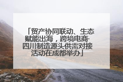贸产协同联动、生态赋能出海，跨境电商·四川制造源头供需对接活动在成都举办