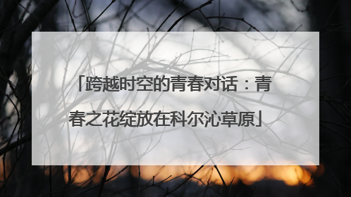 跨越时空的青春对话：青春之花绽放在科尔沁草原