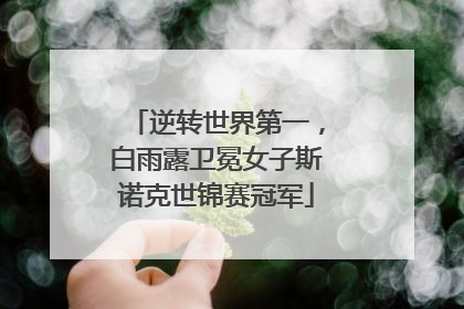 逆转世界第一，白雨露卫冕女子斯诺克世锦赛冠军
