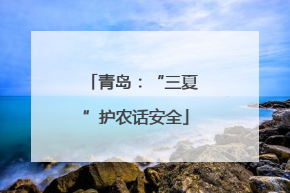 青岛：“三夏”护农话安全