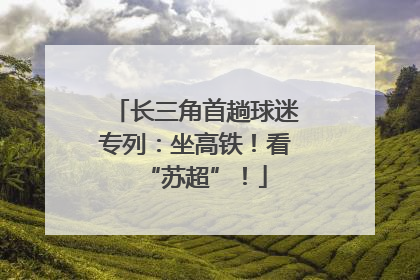 长三角首趟球迷专列：坐高铁！看“苏超”！