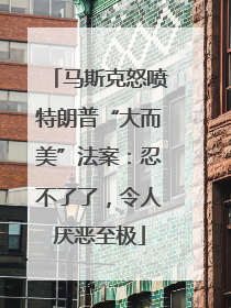马斯克怒喷特朗普“大而美”法案：忍不了了，令人厌恶至极