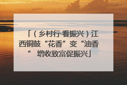 （乡村行·看振兴）江西铜鼓“花香”变“油香” 增收致富促振兴