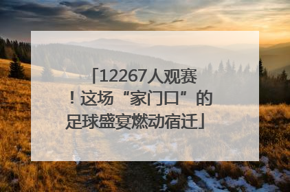 12267人观赛！这场“家门口”的足球盛宴燃动宿迁