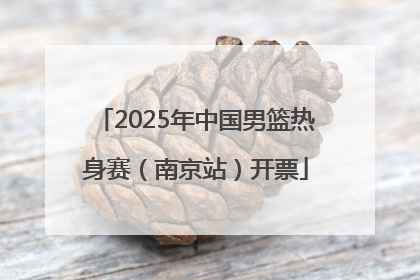 2025年中国男篮热身赛（南京站）开票