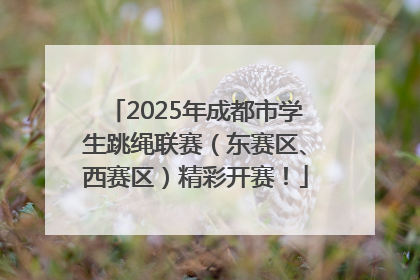 2025年成都市学生跳绳联赛（东赛区、西赛区）精彩开赛！