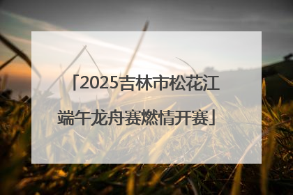 2025吉林市松花江端午龙舟赛燃情开赛