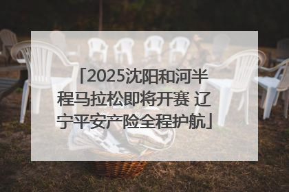 2025沈阳和河半程马拉松即将开赛 辽宁平安产险全程护航