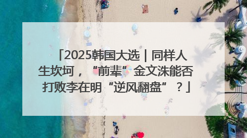 2025韩国大选｜同样人生坎坷，“前辈”金文洙能否打败李在明“逆风翻盘”？