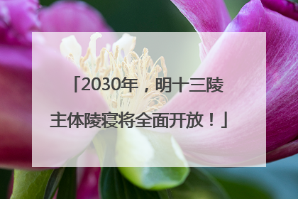 2030年，明十三陵主体陵寝将全面开放！