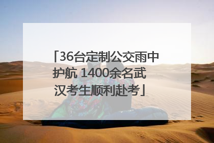 36台定制公交雨中护航 1400余名武汉考生顺利赴考