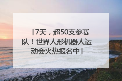 7天，超50支参赛队！世界人形机器人运动会火热报名中