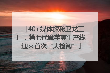 40+媒体探秘卫龙工厂，第七代魔芋爽生产线迎来首次“大检阅”